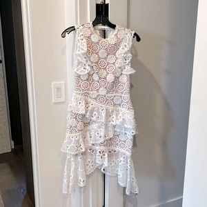Alexis dress in white lace size XS